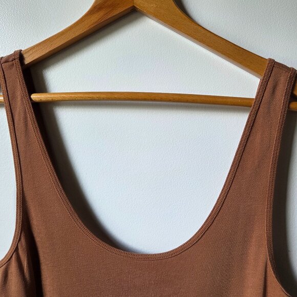 EUC DRESS FORUM TANK SCOOP NECK SUPER SOFT RIBBED BODYSUIT TANK SIZE LARGE - Picture 3 of 13